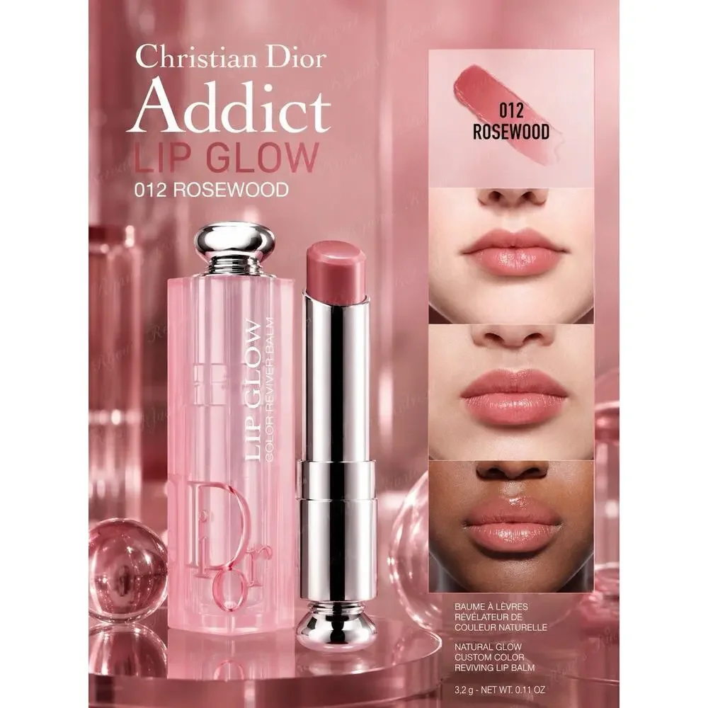 DIOR - Addict lip Glow - Shade: 012 Rosewood - 0.11 oz/ 3.2 g